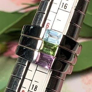 Set of 3 Classic Gemstone Rings